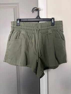 Aerie High Rise Drawstring Shorts